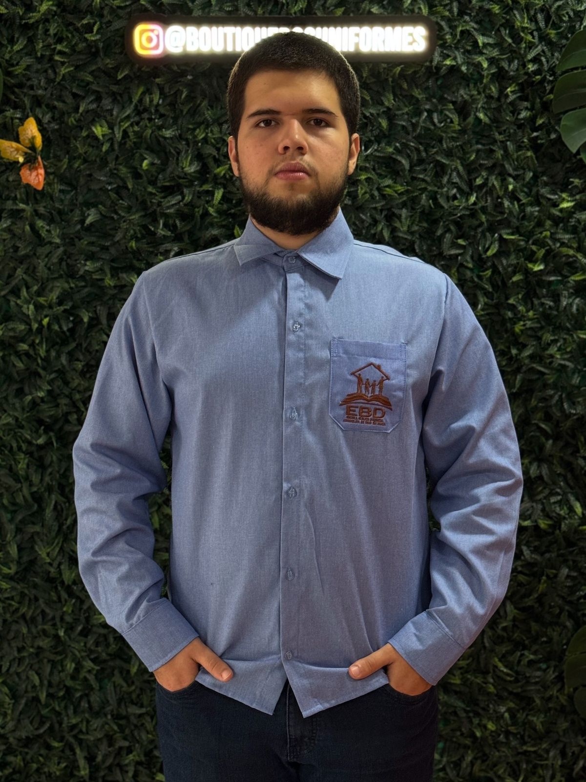 Camisa social institucional